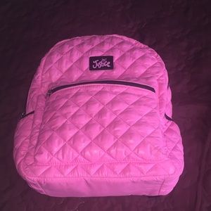 Justice Neon pink backpack